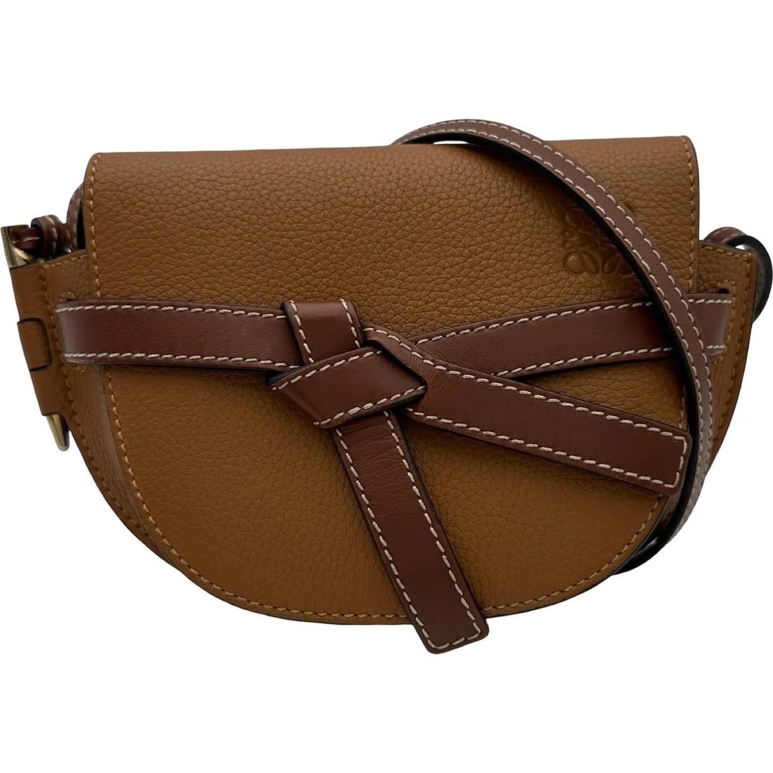 LOEWE GATE MINI BROWN SHOULDER BAG: LOEWE Gate Mini Brown Shoulder Bag Brand: LOEWE Type/Style: Shoulder Bag Material: Leather Color: brown Size: W: 22cm / H: 12cm / D: 8cm Accessories: None Accessories Notice: When purchasing
