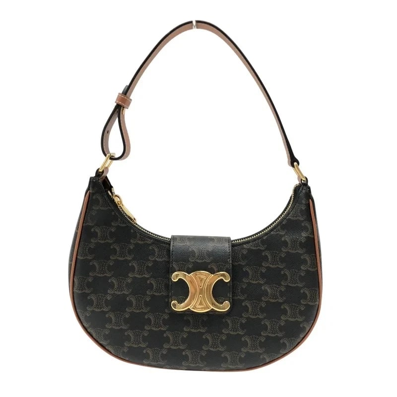 CELINE MEDIUM AVA TAN TRIOMPHE CANVAS BAG: CELINE Medium Ava Tan Triomphe Canvas Bag Brand: CELINE Type/Style: Handbag Material: Triomphe Canvas Color: Tan Size: W: 25cm / H: 18cm / D: 7cm Accessories: None Accessories Notice: When purchasing
