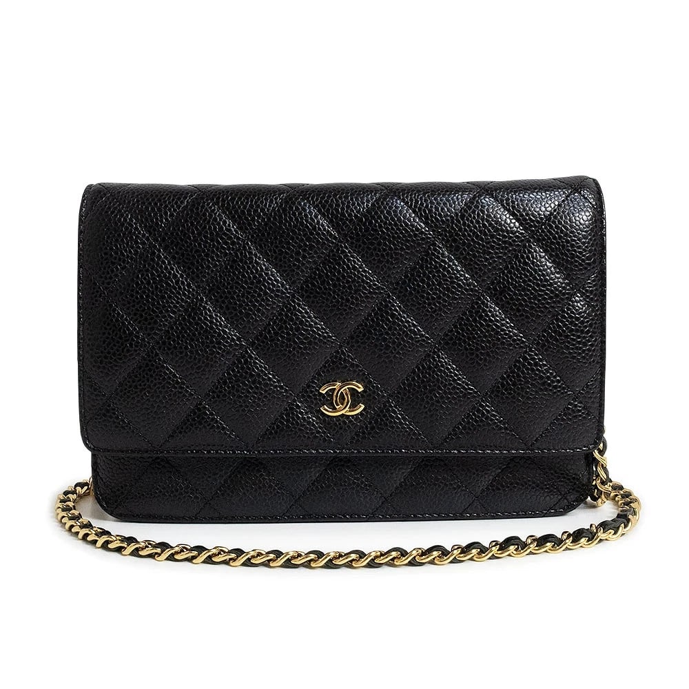 CHANEL MATELASSE CLASSIC COCO MARK BLACK: CHANEL Matelasse Classic Coco Mark Black Brand: CHANEL Type/Style: Wallet Material: Caviar Skin Color: Black Size: W: 19cm x H: 12.5cm x D: 3cm Accessories: None Accessories Notice: When purchasing
