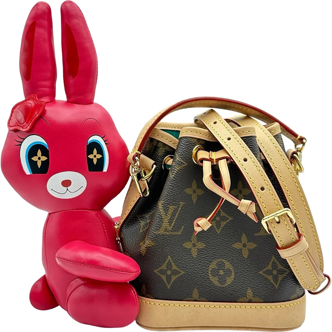 LOUIS VUITTON NANO NOE BROWN MONOGRAM SHOULDER BAG: LOUIS VUITTON Nano Noe Brown Monogram Shoulder Bag Brand: LOUIS VUITTON Type/Style: Shoulder Bag Material: Monogram (Animogram) Color: brown Size: W: 13cm / H: 15.5cm / D: 10cm Accessories: None <
