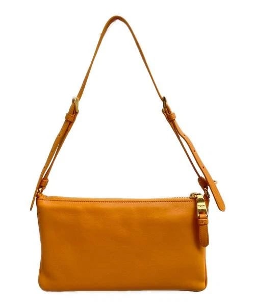 PRADA LEATHER SHOULDER POUCH - 2