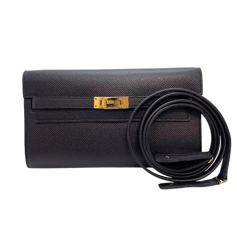 HERMES KELLY BLACK GHW EPSOM SHOULDER BAG: HERMES Kelly Black GHW Epsom Shoulder Bag Brand: HERMES Type/Style: Shoulder Bag Material: Veau Epsom Epsom Color: Black / GD Hardware Size: W: 20.5cm / H: 11.5cm / D: 2.5cm Accessories: None