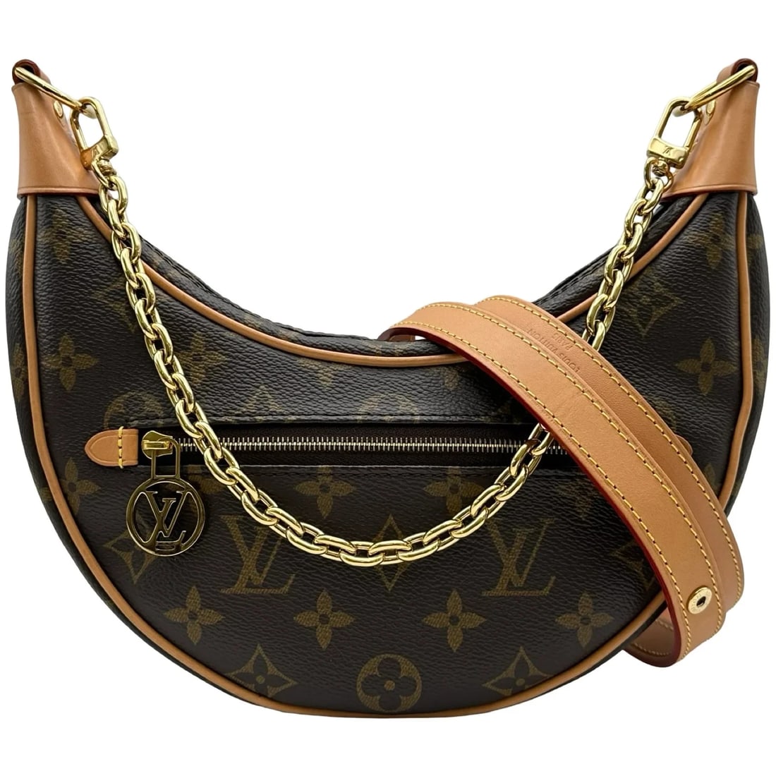 LOUIS VUITTON BROWN MONOGRAM CANVAS SHOULDER BAG: LOUIS VUITTON Brown Monogram Canvas Shoulder Bag Brand: LOUIS VUITTON Type/Style: Shoulder Bag Material: Monogram Canvas Color: brown Size: W: 23cm / H: 13-21cm / D: 6cm Accessories: None Accessories