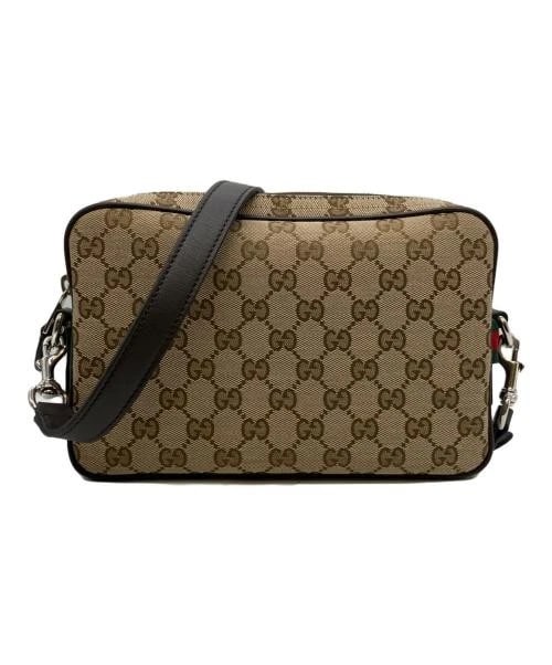 GUCCI GG CANVAS SHOULDER BAG: GUCCI GG Canvas Shoulder Bag Brand: GUCCI Type/Style: Shoulder Bag Material: Gg Canvas Color: Caramel Size: H:14.0cm / W:22.5cm / D:4.5cm Accessories: None Accessories Notice: When purchasing