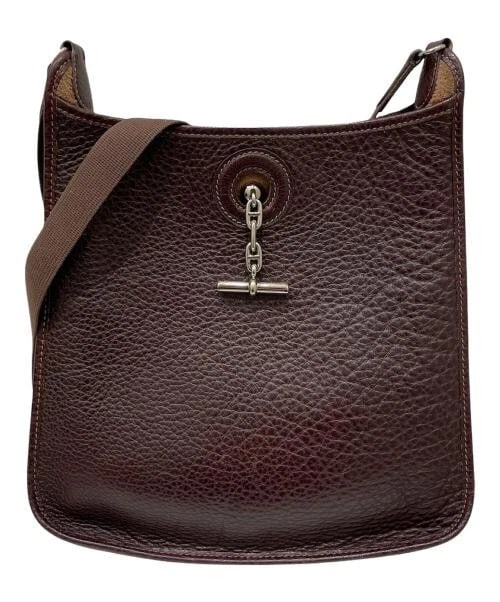 HERMES VESPA PM: HERMES Vespa PM Brand: HERMES Type/Style: Handbag Material: Taurillon Clemence Color: Brown Size: H:31cm / W:28cm / D:8cm Accessories: None Accessories Notice: When purchasing pre-owned go
