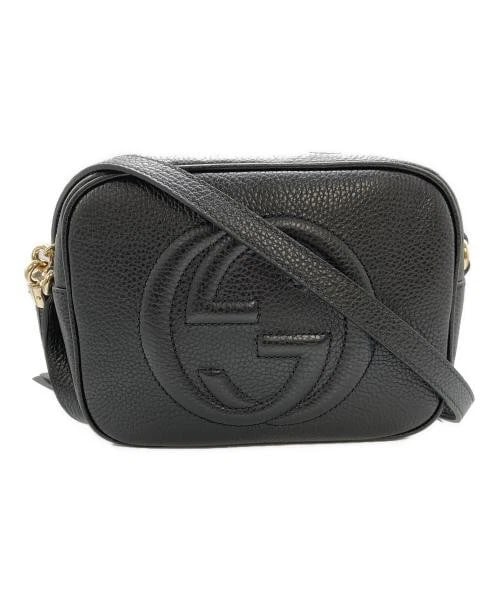 GUCCI SHOULDER BAG: GUCCI Shoulder Bag Brand: GUCCI Type/Style: Shoulder Bag Material: None Color: Black Size: H:15.0cm / W:20.5cm / D:8.0cm Accessories: None Accessories Notice: When purchasing pre-owned goods, please
