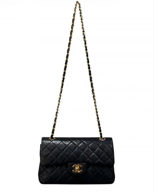 CHANEL MATELASSE 23 W FLAP CHAIN SHOULDER BAG: CHANEL Matelasse 23 W Flap Chain Shoulder Bag Brand: CHANEL Type/Style: Shoulder Bag Material: Lambskin Color: Black Size: H:15.0cm / W:23.0cm / D:6.0cm Accessories: None Accessories Notice: When