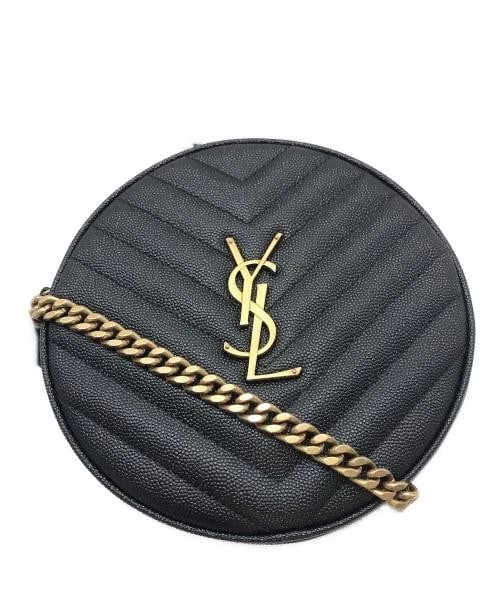 SAINT LAURENT PARIS SHOULDER BAG: Saint Laurent Paris Shoulder Bag Brand: Saint Laurent Paris Type/Style: Shoulder Bag Material: Vinyl Leather Color: Black Size: H:17.0cm / W:17.0cm / D:5.0cm Accessories: None Accessories Notice:
