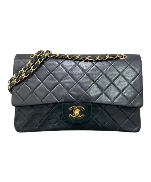 CHANEL MATELASSE: CHANEL Matelasse Brand: CHANEL Type/Style: Handbag Material: Lambskin Color: Black Size: H:15cm / W:25cm / D:6.5cm Accessories: None Accessories Notice: When purchasing pre-owned goods, please refer