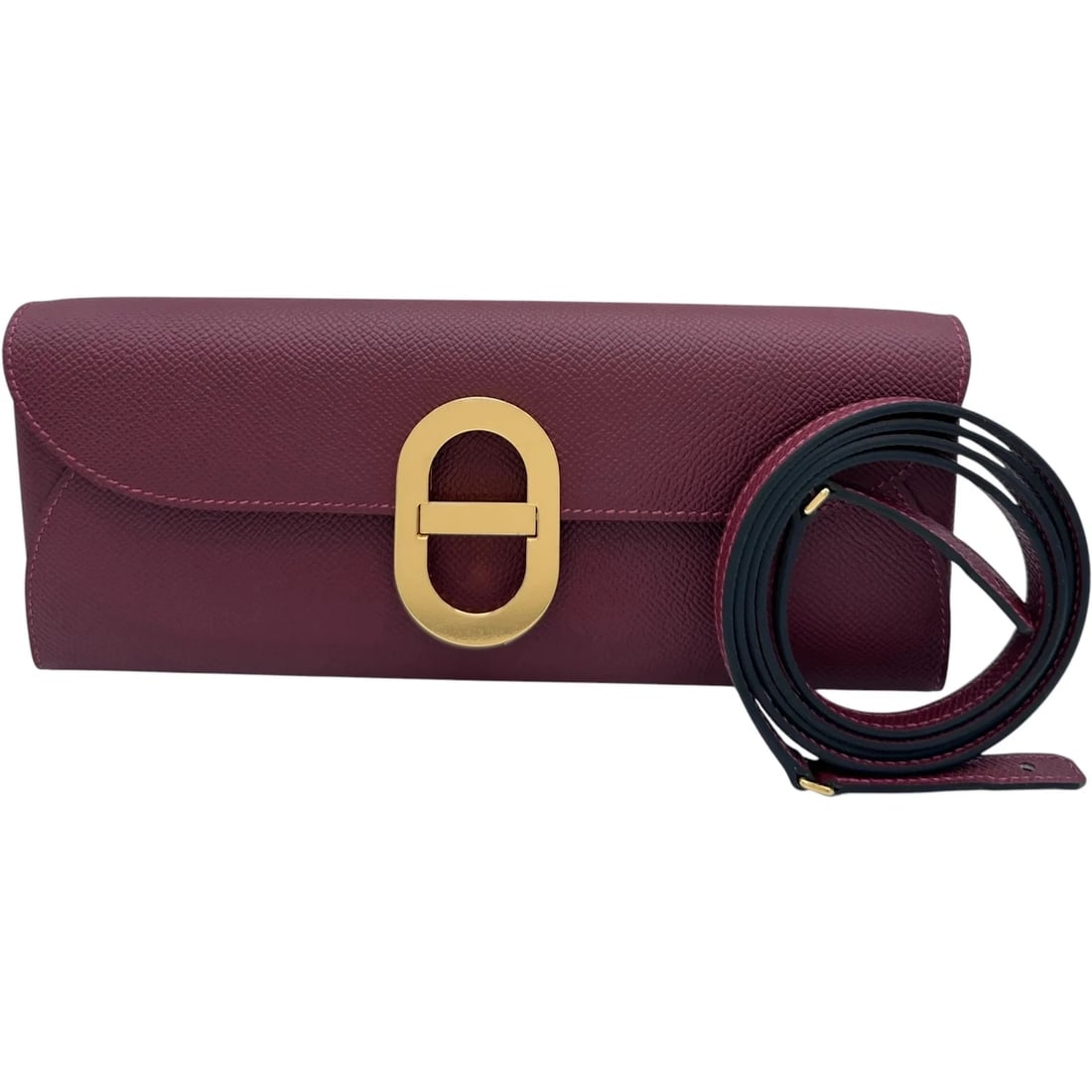 HERMES MAILTON TO GO W STAMP ROUGE: HERMES Mailton To Go W Stamp Rouge Brand: HERMES Type/Style: Shoulder Bag Material: Epson Color: Rouge H / GD Hardware Size: W: 23.5cm / H: 10cm / D: 1.5cm Accessories: None Accessories Notice: When