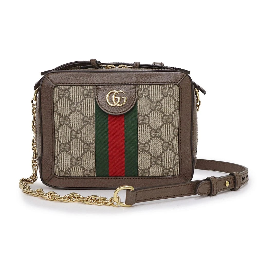 GUCCI MINI SQUARE GG SUPREME EBONY BEIGE: GUCCI Mini Square GG Supreme Ebony Beige Brand: GUCCI Type/Style: Handbag Material: Gg Supreme Canvas / Leather Color: Ebony (Brown) X Beige Size: W: 19cm x H: 14.5cm x D: 7.5cm Accessories: None