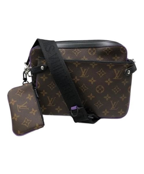 LOUIS VUITTON MONOGRAM MACASSAR TRIO MESSENGER BAG: Louis Vuitton Monogram Macassar Trio Messenger bag Brand: LOUIS VUITTON Type/Style: Messenger bag Material: None Color: Brown X Purple Size: H:18cm / W:24cm / D:5cm Accessories: None Accessories