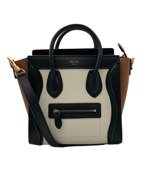 CELINE WHITE X BLACK BAG: CELINE White X Black Bag Brand: CELINE Type/Style: Handbag Material: None Color: White X Black Size: H:19cm / W:20.5cm / D:9.5cm Accessories: None Accessories Notice: When purchasing pre-owned goods,