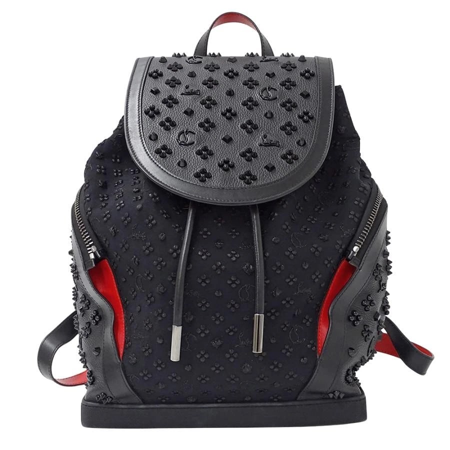CHRISTIAN LOUBOUTIN EXPLORAFUNK BLACK: Christian Louboutin Explorafunk Black Brand: Christian Louboutin Type/Style: Backpack Material: Nylon / Leather Color: Black Size: W: 29cm / H: 39cm / D: 16cm Accessories: None Accessories Notice: