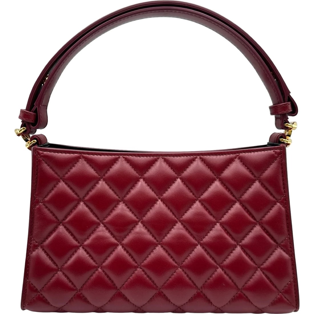 CHANEL CLASSICAL BORDEAUX GHW LAMBSKIN: CHANEL Classical Bordeaux GHW Lambskin Brand: CHANEL Type/Style: Handbag Material: Lambskin Color: Bordeaux / GD Hardware Size: W: 22.5cm / H: 14cm / D: 7cm Accessories: None Accessories Notice: When