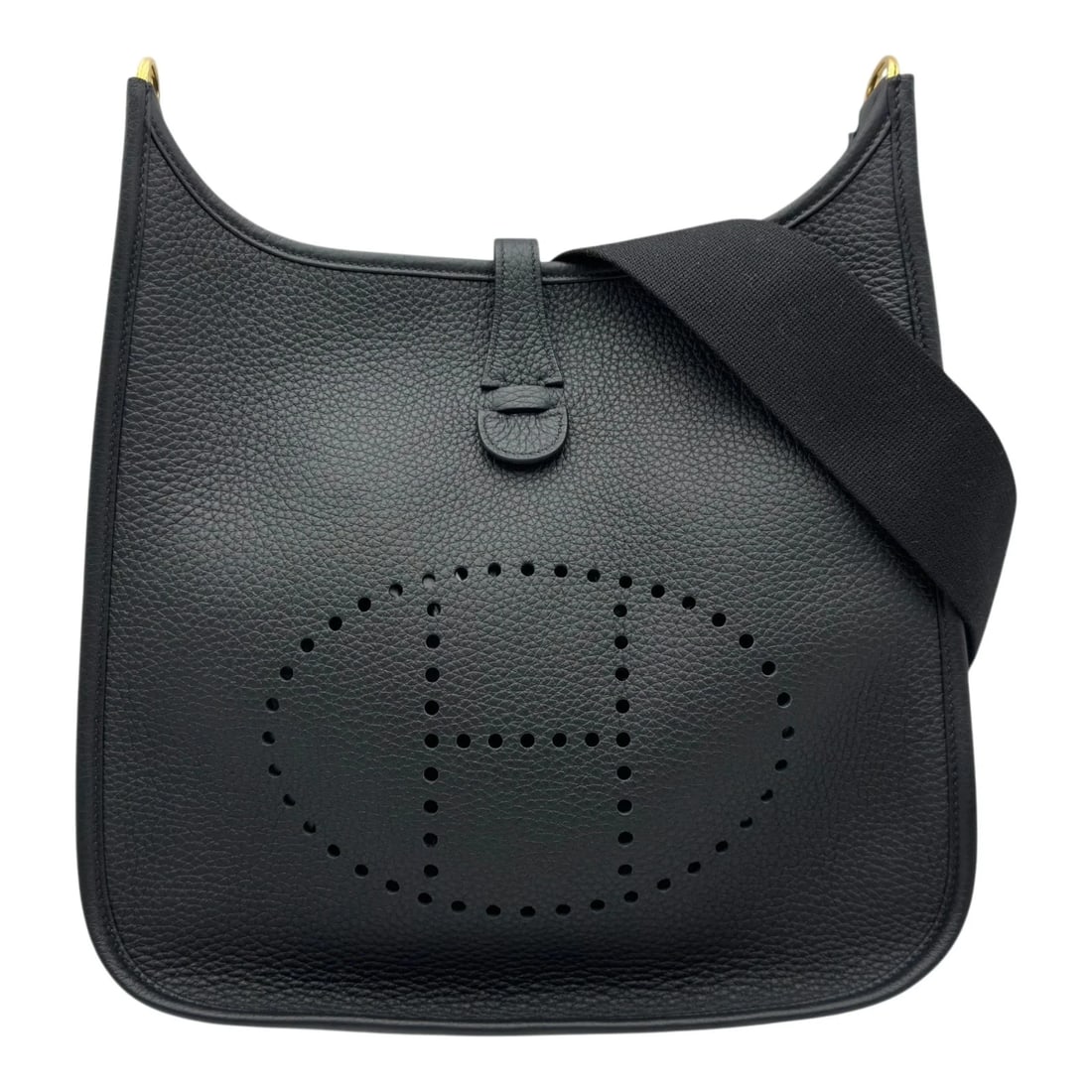 HERMES BLACK GHW TAURILLON SHOULDER BAG: Hermes Black GHW Taurillon Shoulder Bag Brand: HERMES Type/Style: Shoulder Bag Material: Taurillon Color: Black / GD Hardware Size: W: 26.5cm / H: 26.0cm / D: 8.0cm Accessories: None Accessories