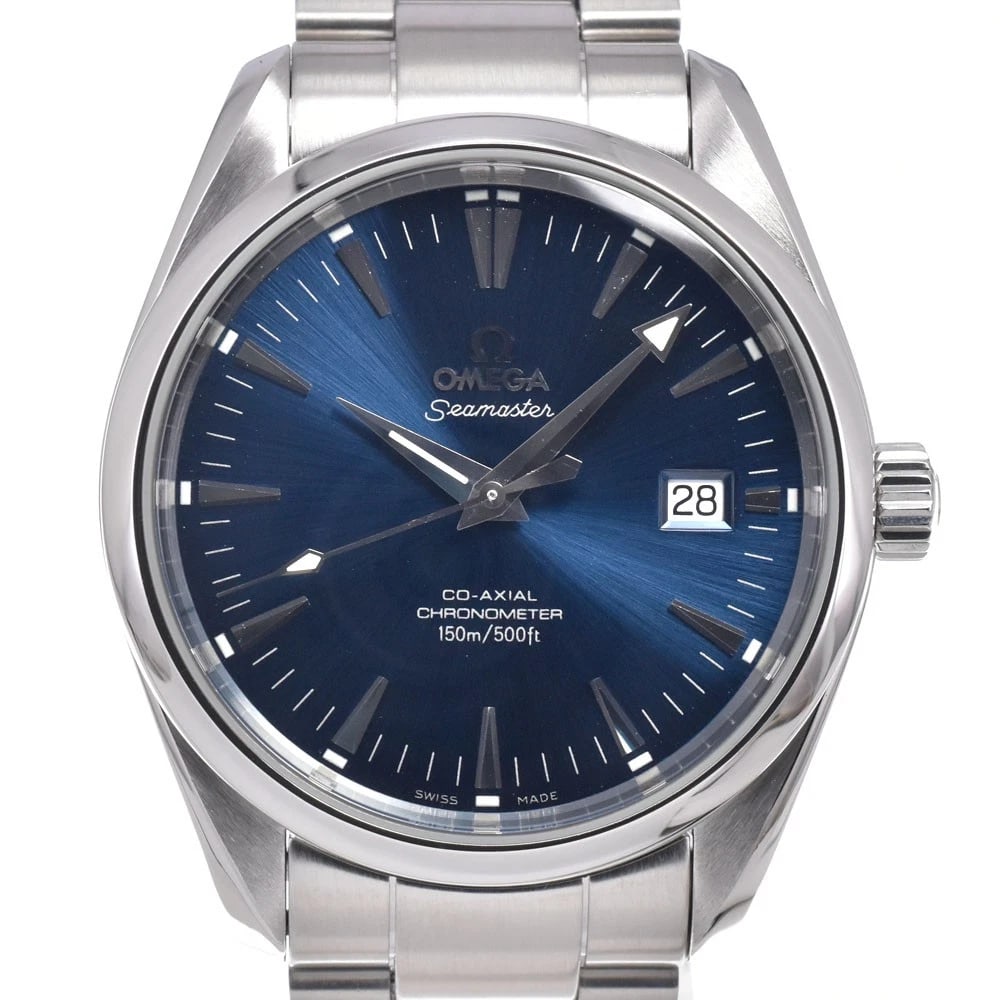 OMEGA SEAMASTER AQUA TERRA COAXIAL AUTOMATIC WATCH: Omega Seamaster Aqua Terra Coaxial Automatic Watch Brand: OMEGA Type/Style: Wristwatch Material: Band Material Stainless Steel, Case Material Stainless Steel Color: Case Color Silver, Band Color