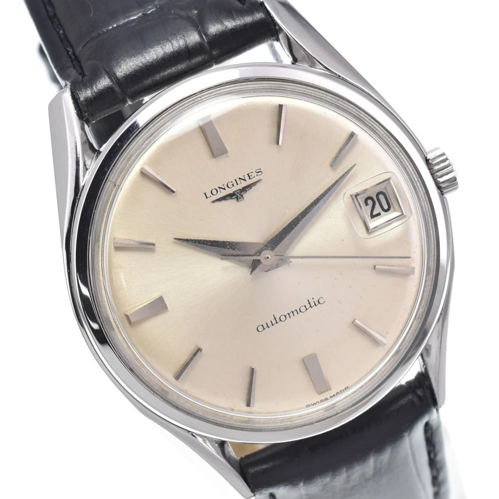 LONGINES DATE SILVER DIAL AUTOMATIC WATCH - 3