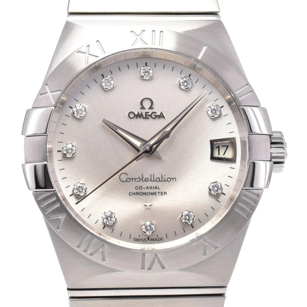 OMEGA CONSTELLATION AUTOMATIC WATCH: Omega Constellation Automatic Watch Brand: OMEGA Type/Style: Wristwatch Material: Band Material Stainless Steel, Case Material Stainless Steel Color: Case Color Silver, Band Color Silver, Dial Color S