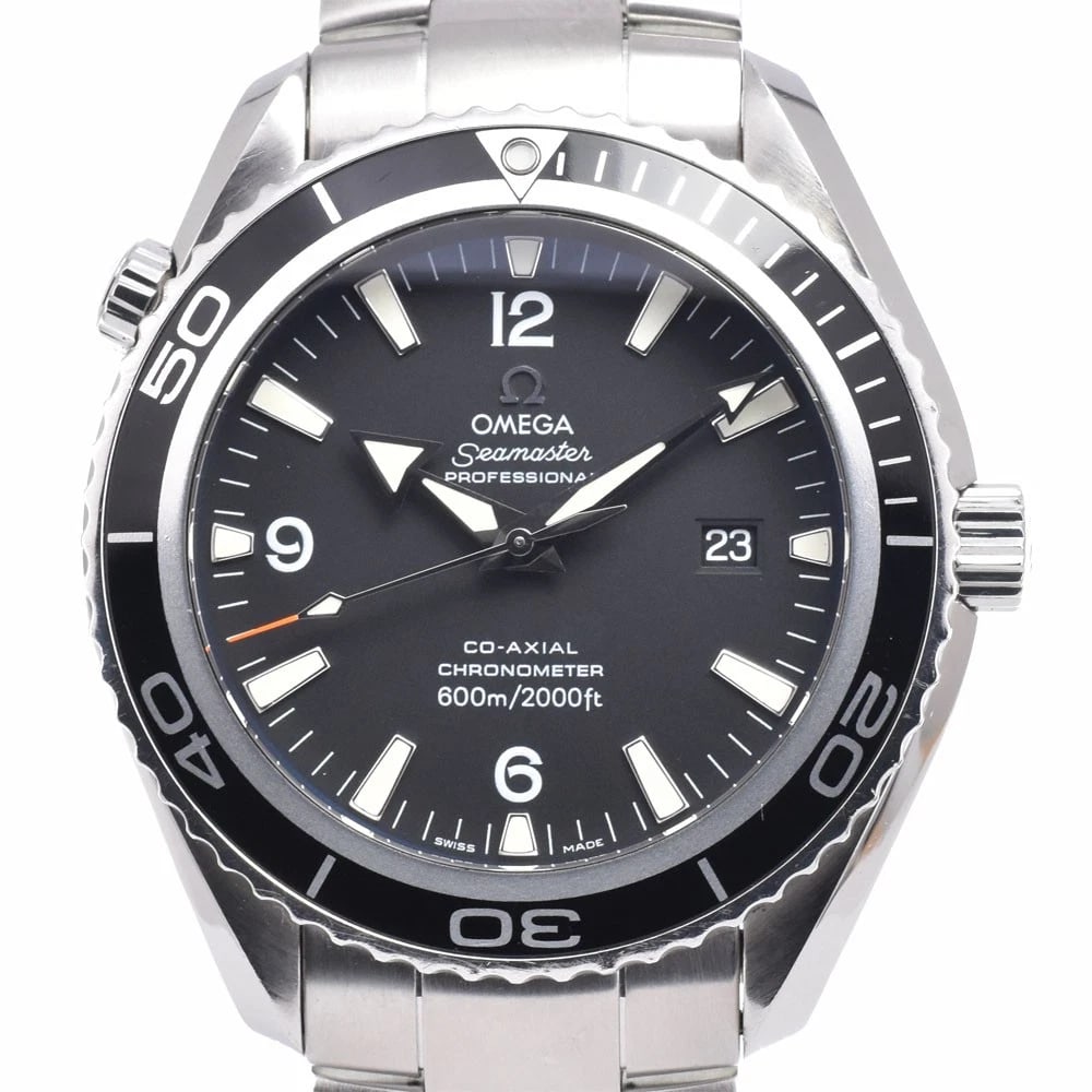 OMEGA SEAMASTER PLANET OCEAN DATE CO-AXIAL AUTOMATIC WATCH: Omega Seamaster Planet Ocean Date Co-Axial Automatic Watch Brand: OMEGA Type/Style: Wristwatch Material: Band Material Stainless Steel, Case Material Stainless Steel Color: Case Color Silver, Band