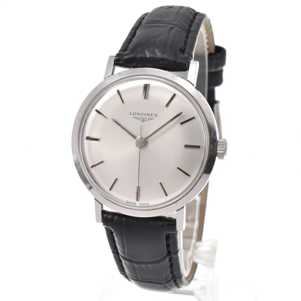 LONGINES SILVER DIAL HAND WINDING WATCH - 2