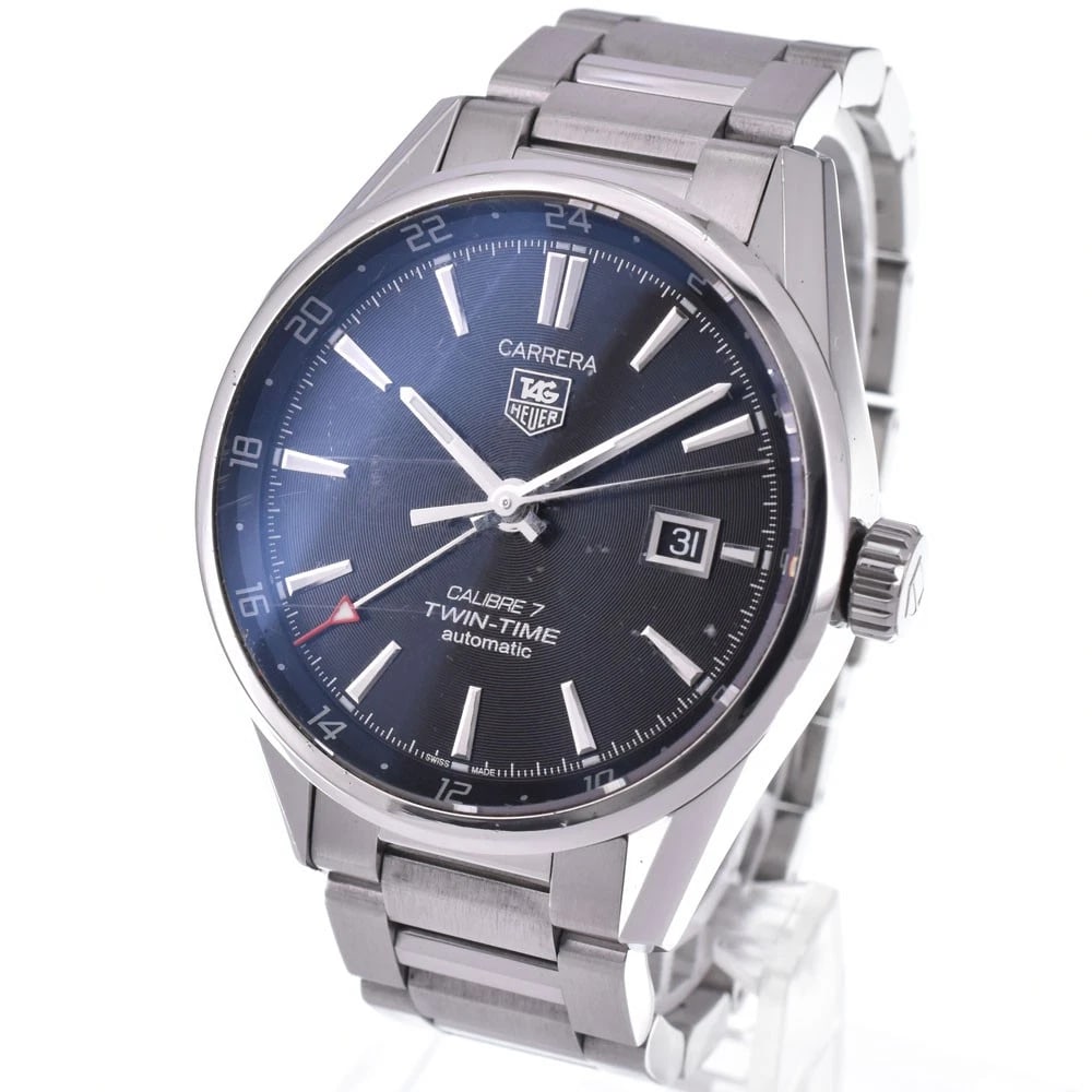 TAG HEUER CARRERA CALIBER 7 AUTOMATIC WATCH: Tag Heuer Carrera Caliber 7 Automatic Watch Brand: TAG HEUER Type/Style: Wristwatch Material: Band Material Stainless Steel, Case Material Stainless Steel Color: Case Color Silver, Band Color Silver,
