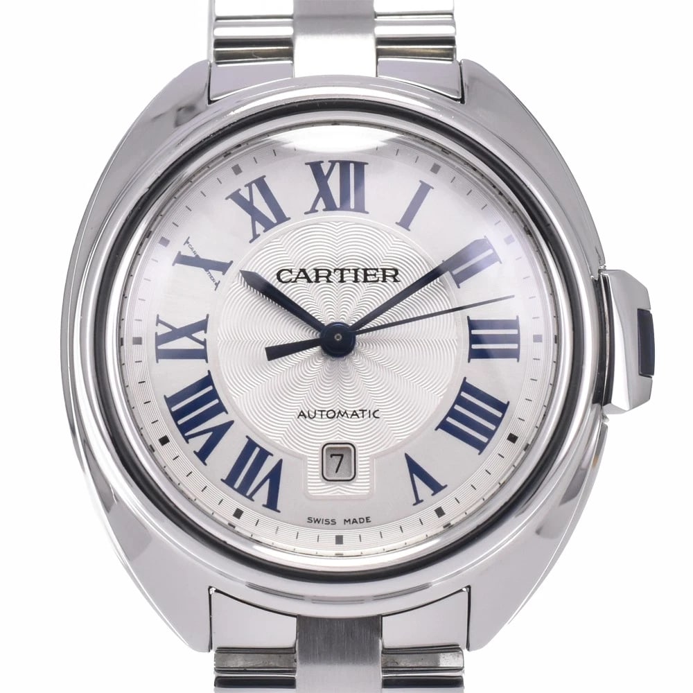 CARTIER DE CARTIER SILVER DIAL AUTOMATIC LADIES WATCH: Cartier De Cartier Silver Dial Automatic Ladies Watch Brand: CARTIER Type/Style: Wristwatch Material: Band Material Stainless Steel, Case Material Stainless Steel Color: Case Color Silver, Band Color
