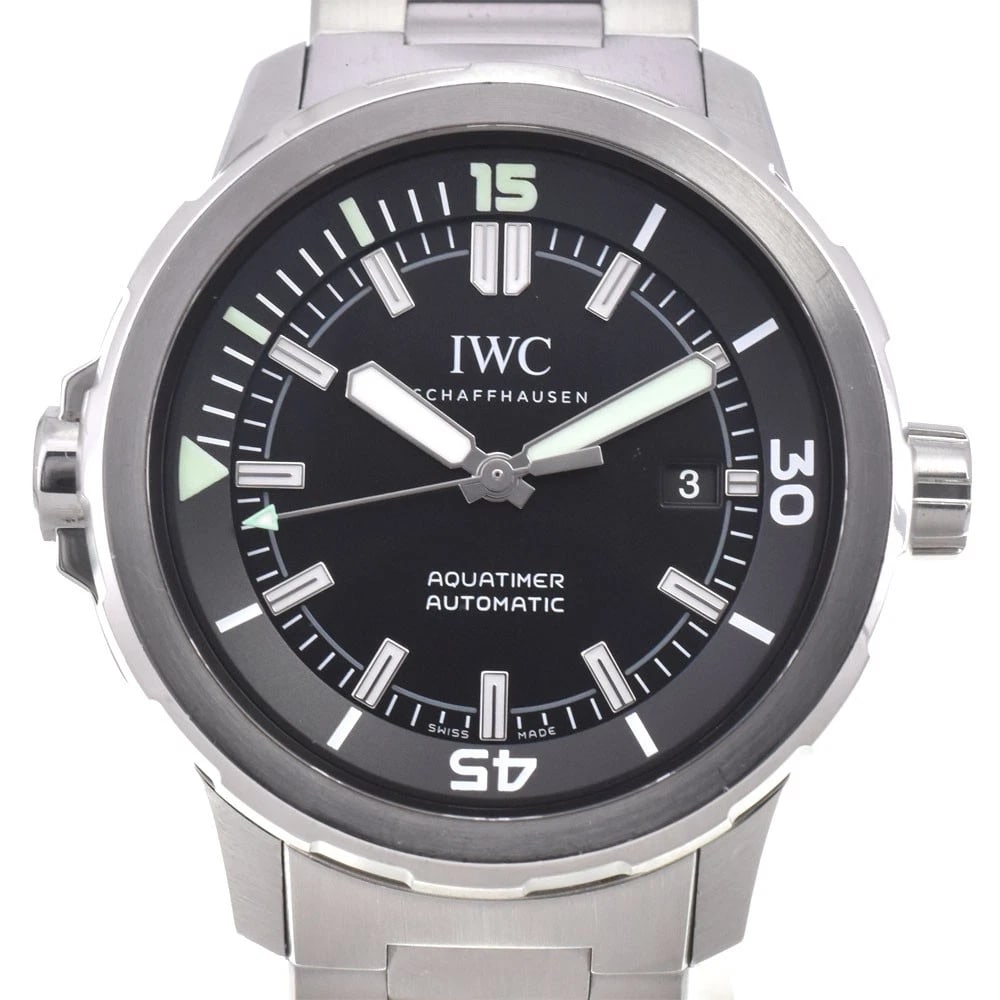 IWC SCHAFFHAUSEN AQUA TIMER WATCH: Iwc Schaffhausen Aqua Timer Watch Brand: IWC SCHAFFHAUSEN Type/Style: Wristwatch Material: Band Material Stainless Steel, Case Material Stainless Steel Color: Case Color Silver, Band Color Silver,