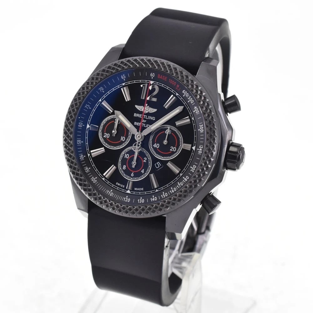 BREITLING BENTLEY BARNATO 42 AUTOMATIC WATCH: Breitling Bentley Barnato 42 Automatic Watch Brand: BREITLING Type/Style: Wristwatch Material: Band Material rubber, Case Material Stainless Steel Color: Case Color gray, Band Color black, Dial Color