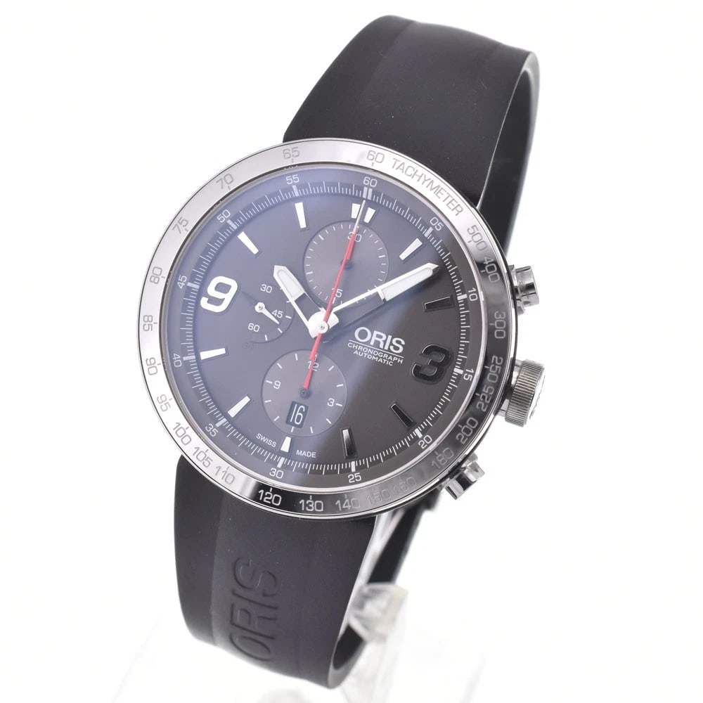ORIS CHRONOGRAPH GRAY DIAL WATCH - 2