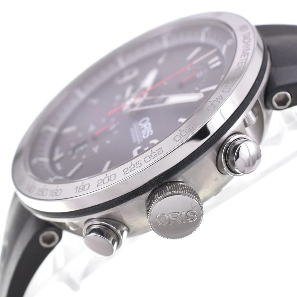 ORIS CHRONOGRAPH GRAY DIAL WATCH - 3