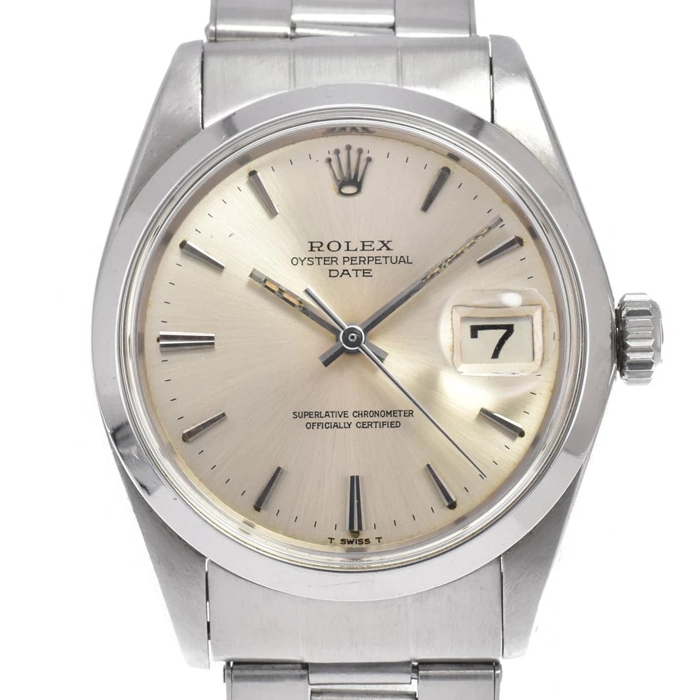ROLEX OYSTER PERPETUAL DATE WATCH: Rolex Oyster Perpetual Date Watch Brand: ROLEX Type/Style: Wristwatch Material: Band Material Stainless Steel, Case Material Stainless Steel Color: Case Color Silver, Band Color Silver, Dial Color Sil