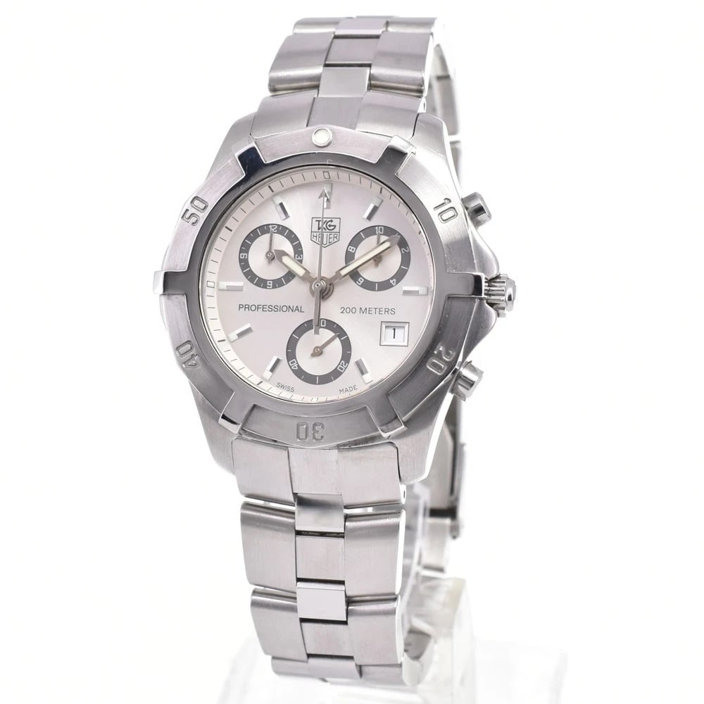 TAG HEUER EXCLUSIVE SILVER DIAL WATCH: Tag Heuer Exclusive Silver Dial Watch Brand: TAG HEUER Type/Style: Wristwatch Material: Band Material Stainless Steel, Case Material Stainless Steel Color: Case Color Silver, Band Color Silver, Dial