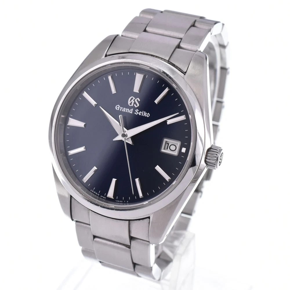 SEIKO GRAND SEIKO HERITAGE COLLECTION NAVY QUARTZ WATCH: Seiko Grand Seiko Heritage Collection Navy Quartz Watch Brand: SEIKO Type/Style: Wristwatch Material: Band Material Stainless Steel, Case Material Stainless Steel Color: Case Color Silver, Band Color