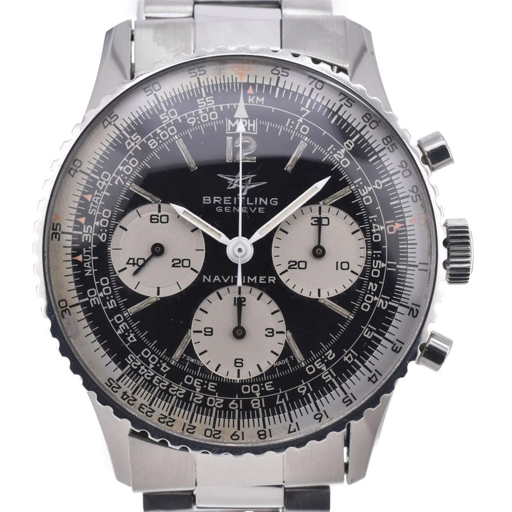 BREITLING NAVITIMER SECOND WATCH: Breitling Navitimer Second Watch Brand: BREITLING Type/Style: Wristwatch Material: Band Material Stainless Steel, Case Material Stainless Steel Color: Case Color Silver, Band Color Silver, Dial Color 