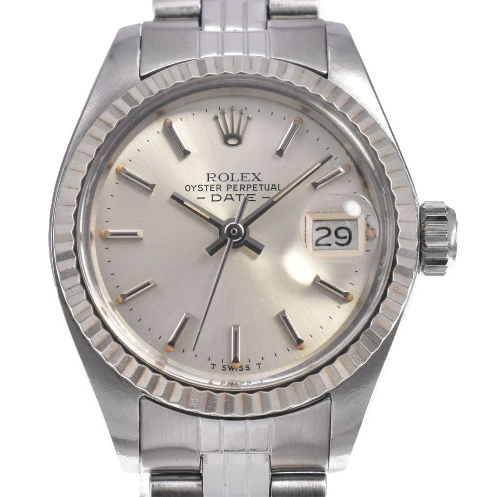 ROLEX OYSTER PERPETUAL LONG MEMORY LADIES WATCH: Rolex Oyster Perpetual Long Memory Ladies Watch Brand: ROLEX Type/Style: Wristwatch Material: Band Material Stainless Steel, Case Material Stainless Steel/K18WG Color: Case Color Silver, Band Color