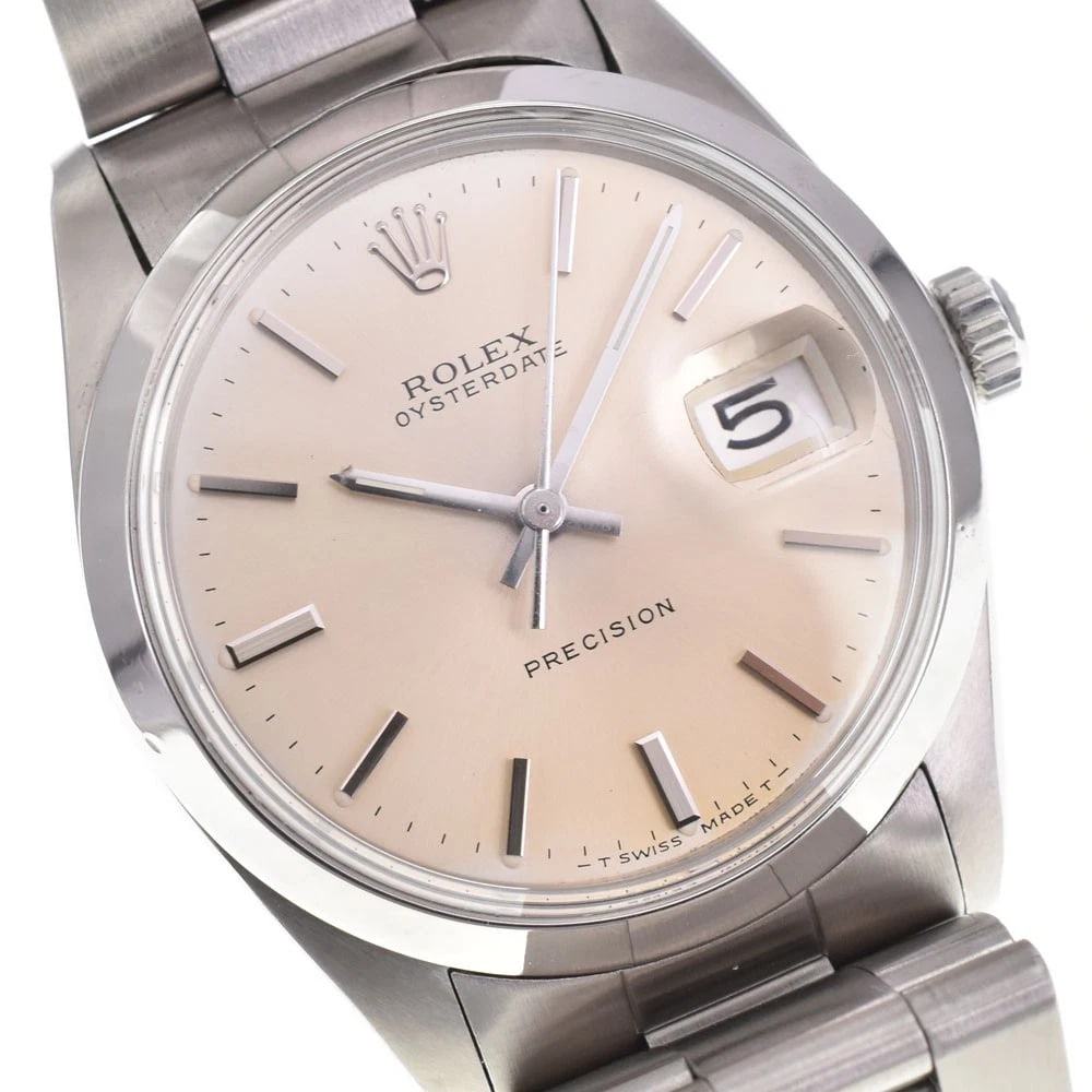ROLEX OYSTER DATE PRECISION HAND WINDING WATCH: Rolex Oyster Date Precision Hand Winding Watch Brand: ROLEX Type/Style: Wristwatch Material: Band Material Stainless Steel, Case Material Stainless Steel Color: Case Color Silver, Band Color Silver,