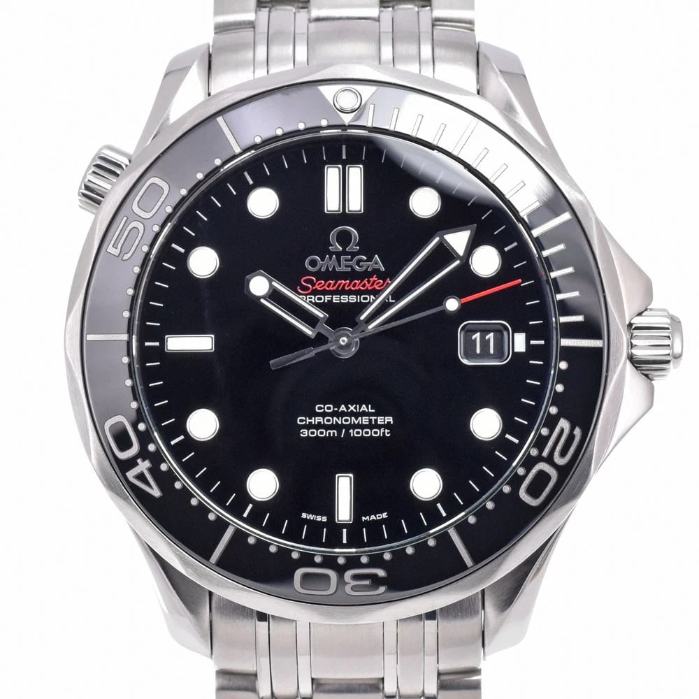 OMEGA SEAMASTER DIVER WATCH: Omega Seamaster Diver Watch Brand: OMEGA Type/Style: Wristwatch Material: Band Material Stainless Steel, Case Material Stainless Steel Color: Case Color Silver, Band Color Silver, Dial Color black Siz
