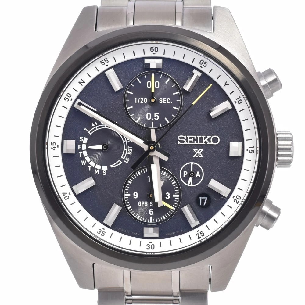 SEIKO PROSPEX SPEED TIMER GPS SOLAR WATCH: Seiko Prospex Speed Timer Gps Solar Watch Brand: SEIKO Type/Style: Wristwatch Material: Band Material Stainless Steel, Case Material Stainless Steel Color: Case Color Silver, Band Color Silver, Dial C