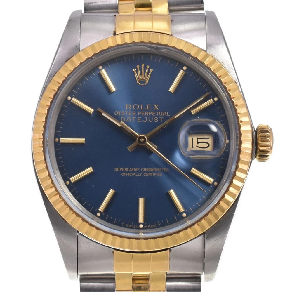 ROLEX OYSTER PERPETUAL DATEJUST WATCH: Rolex Oyster Perpetual Datejust Watch Brand: ROLEX Type/Style: Wristwatch Material: Band Material Stainless Steel/YG, Case Material Stainless Steel/YG Color: Case Color Silver / Gold, Band Color Silve