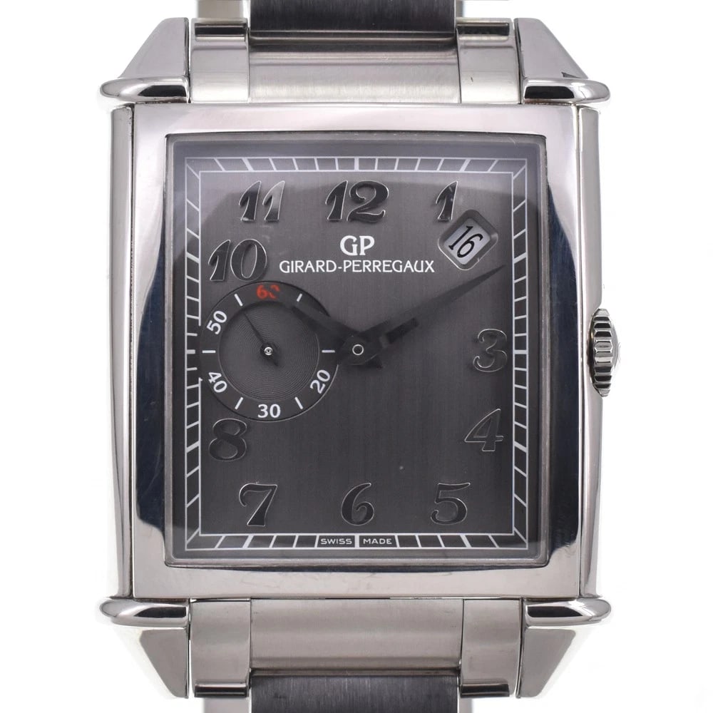 GIRARD-PERREGAUX AUTOMATIC WATCH: Girard-Perregaux Automatic Watch Brand: GIRARD-PERREGAUX Type/Style: Wristwatch Material: Band Material Stainless Steel, Case Material Stainless Steel Color: Case Color Silver, Band Color Silver,