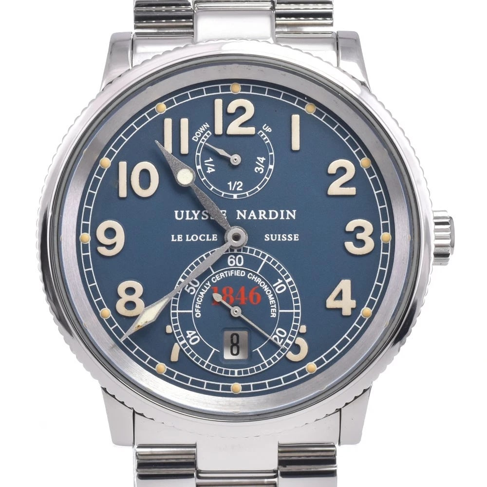 ULYSSE NARDIN MARINE CHRONOMETER DATE AUTOMATIC WATCH (1 of 3)