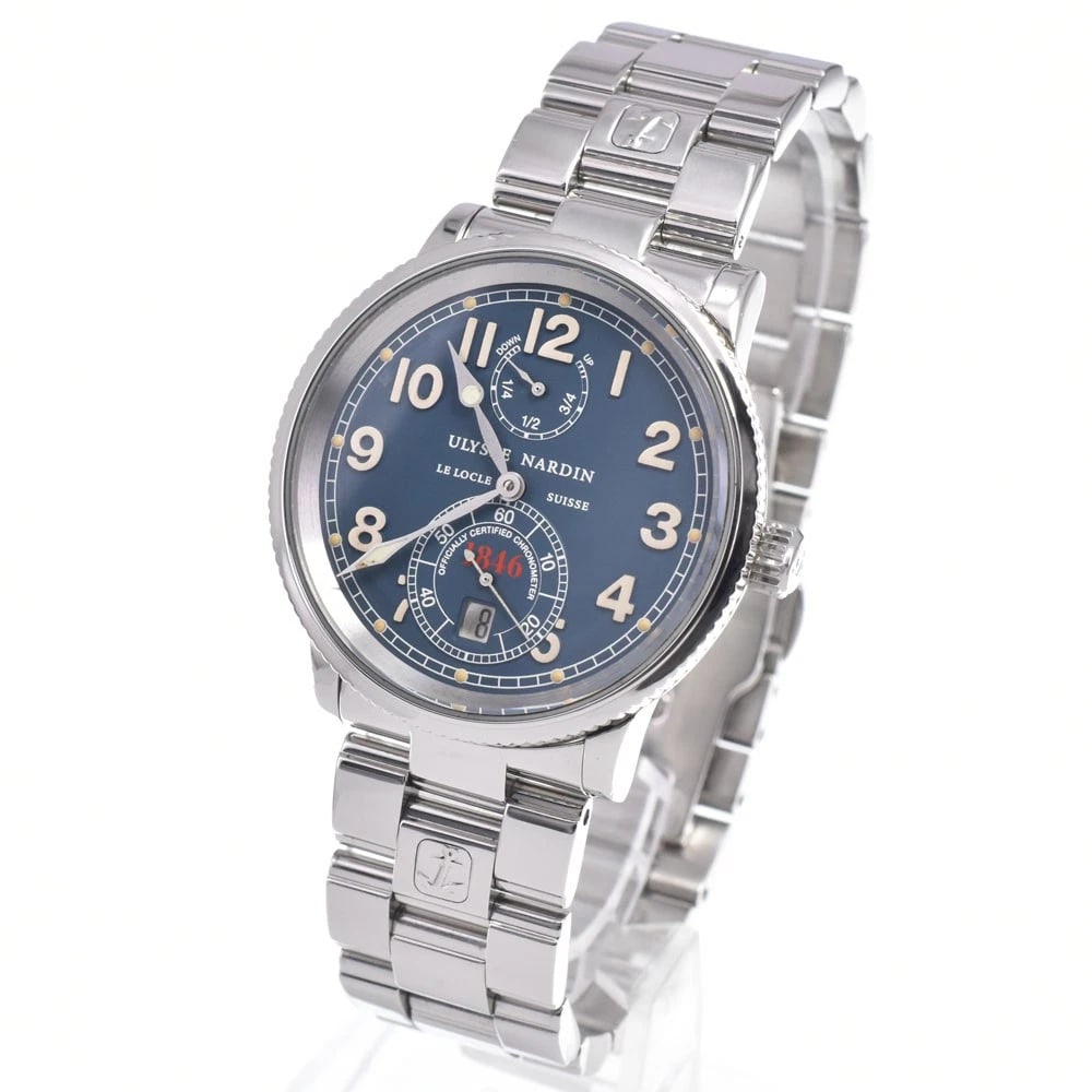 ULYSSE NARDIN MARINE CHRONOMETER DATE AUTOMATIC WATCH - 2
