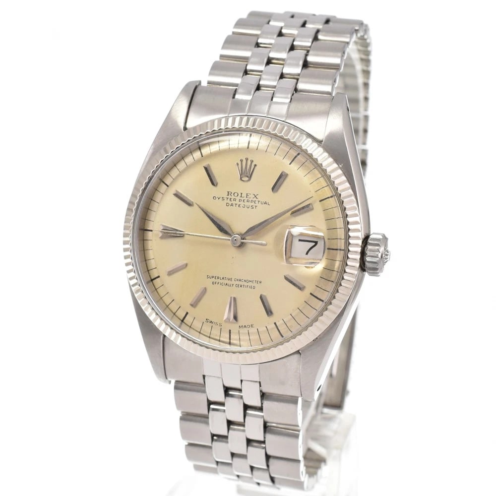 ROLEX DATEJUST SILVER AUTOMATIC WATCH - 2