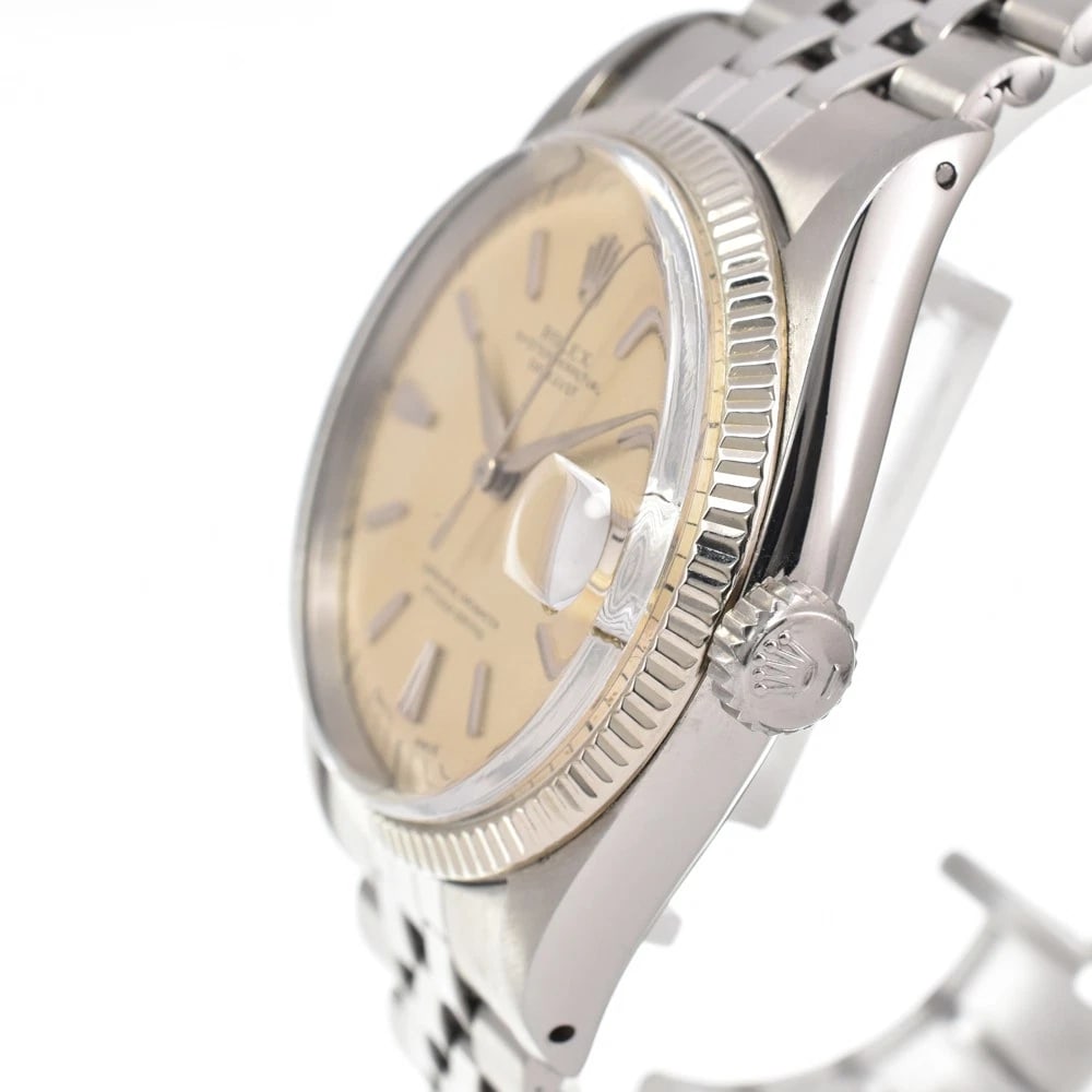 ROLEX DATEJUST SILVER AUTOMATIC WATCH - 3