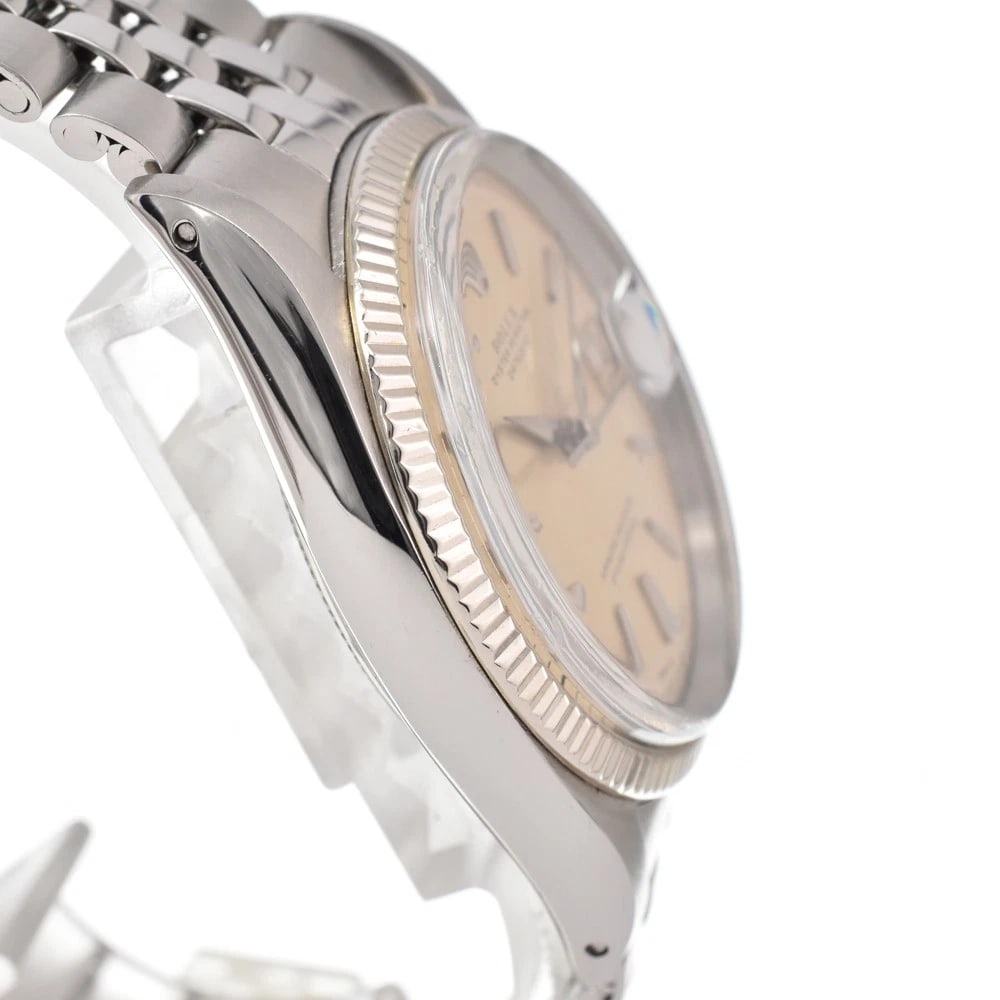ROLEX DATEJUST SILVER AUTOMATIC WATCH - 4