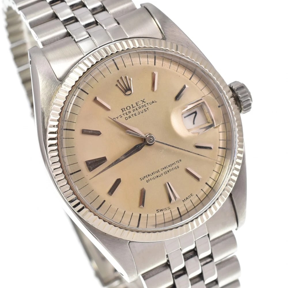 ROLEX DATEJUST SILVER AUTOMATIC WATCH - 5