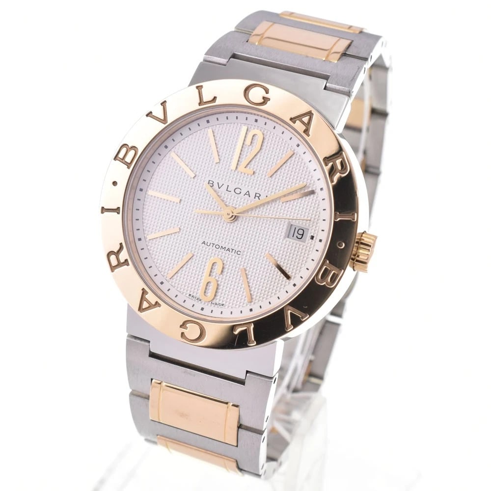 BVLGARI AUTO/N AUTOMATIC WATCH: Bvlgari Auto/N Automatic Watch Brand: BVLGARI Type/Style: Wristwatch Material: Band Material Stainless Steel/K18YG, Case Material Stainless Steel/K18YG Color: Case Color Silver / Gold, Band Color