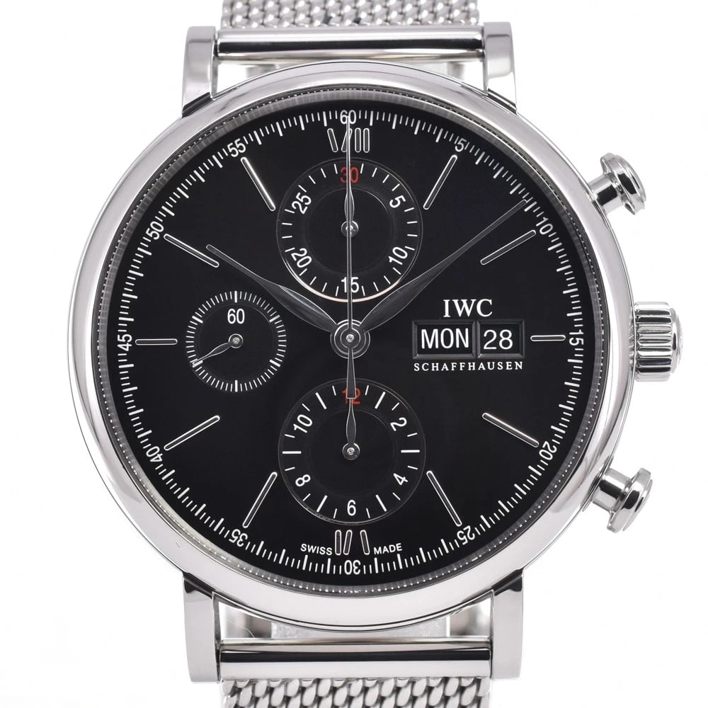 IWC SCHAFFHAUSEN PORTOFINO AUTOMATIC WATCH: Iwc Schaffhausen Portofino Automatic Watch Brand: IWC SCHAFFHAUSEN Type/Style: Wristwatch Material: Band Material Stainless Steel, Case Material Stainless Steel Color: Case Color Silver, Band Color Si