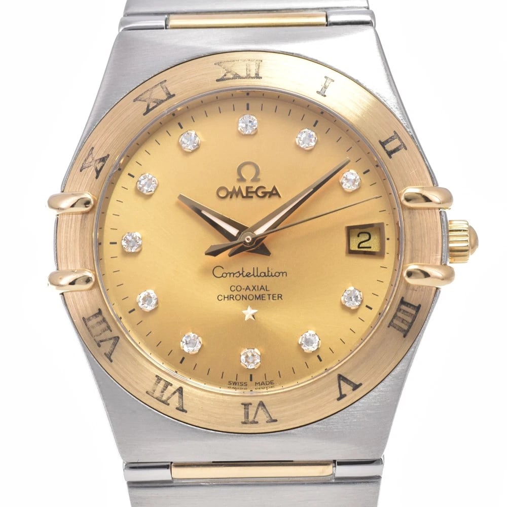 OMEGA CONSTELLATION 11P DIAMOND AUTOMATIC WATCH: Omega Constellation 11P Diamond Automatic Watch Brand: OMEGA Type/Style: Wristwatch Material: Band Material Stainless Steel/K18YG, Case Material Stainless Steel/K18YG Color: Case Color Silver / Gold,